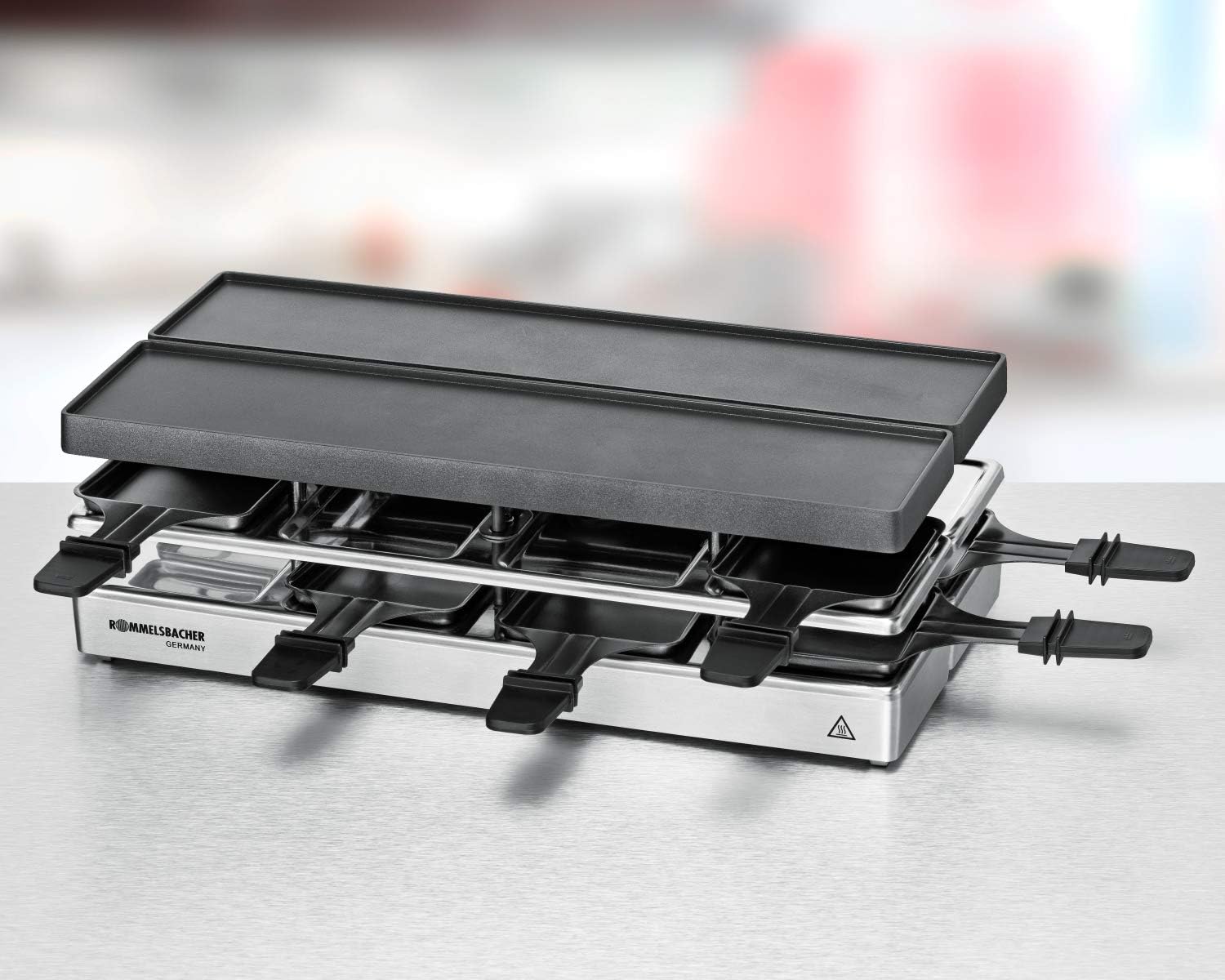 گریل باربیکیو روملز باخر آلمان Rommelsbacher RC 1600 - صفحه گریل دوطرفه